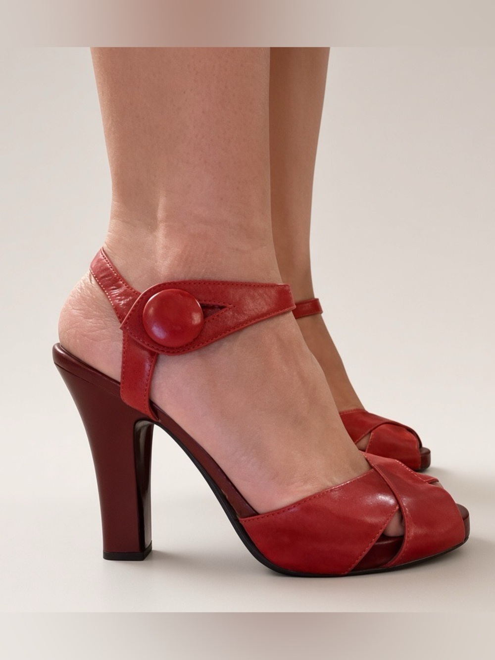 Chinese Laundry Criss Cross Peep-Toe Heels